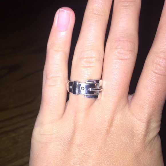 Jewelry - Sterling silver belt buckle ring